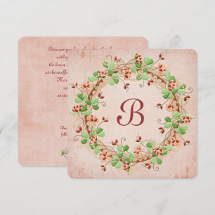 Convite Renovação Wedding do voto da grinalda