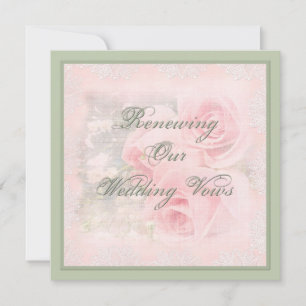 Convite Renovando Vows de Casamento