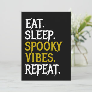 Convite Repetidamente coma Vibes do Sono - Halloween 2022