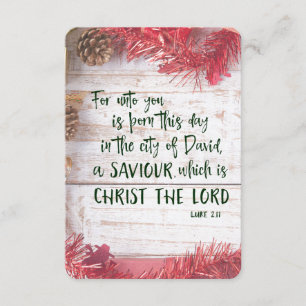 Convite Reprodução de Natal Verso da bíblia