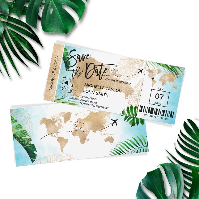 Convite República Dominicana Salve a Data de Embarque (Criador carregado)