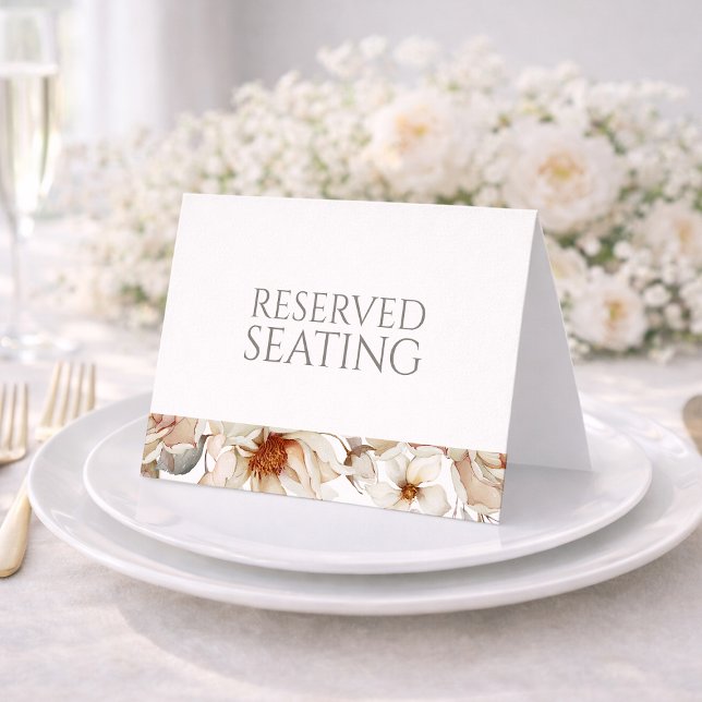 Convite Reserved Seating Wedding Table Sign (Criador carregado)