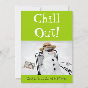 Convite Resfriar: Partido dos Cocktail de inverno