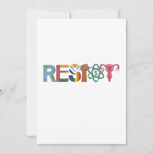 Convite Resistência à Camisa Combater o Resistente Protest