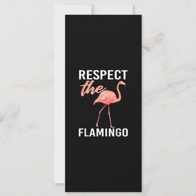 Convite Respeite O Flamingo | Amante Engraçado de Flamingo (Frente)