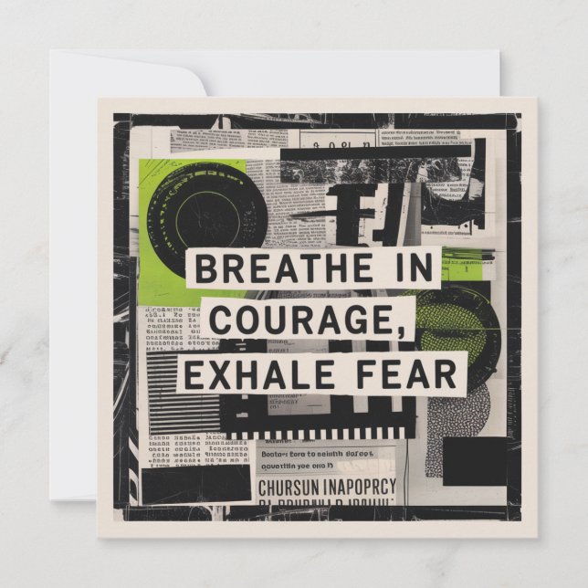 Convite Respire Coragem, Expire Medo (Frente)