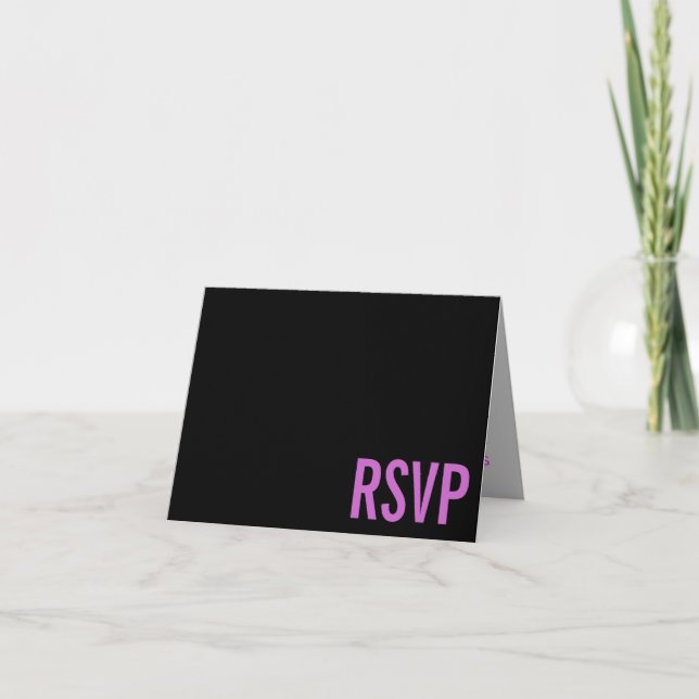 Convite Response Card Customizable : RSVP (Frente)