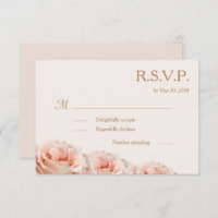 Resposta de Casamento Flores Rosa Bege Rosas Flora