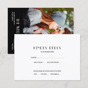 Convite Resposta de RSVP de Cartaz de Filme de Hollywood