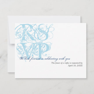 Convite Resposta de RSVP de encerramento de casamento grun