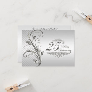 Convite Resposta para o 25º Aniversário de Casamento