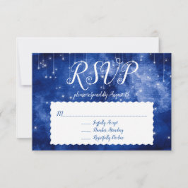 Convite Resposta RSVP de Estrelas Celestiais da Galáxia do