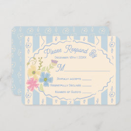 Convite Resposta RSVP Desenhada de Pacote de Sementes de F