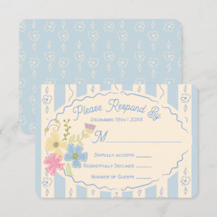 Convite Resposta RSVP Desenhada de Pacote de Sementes de F