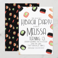 Restaurante de Sushi Teen Birthday Hibachi com Aqu