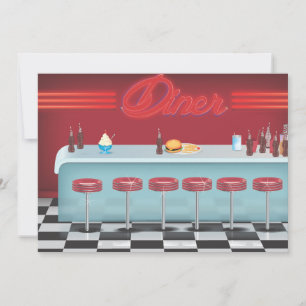 Convite Restaurante Lanchonete All American