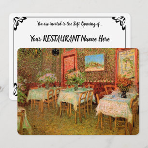 Convite Restaurante Vincent van Gogh Soft Opening