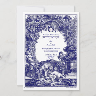 Convite Retábulo Rococó 1771 Com Grinaldas Florais e Queru
