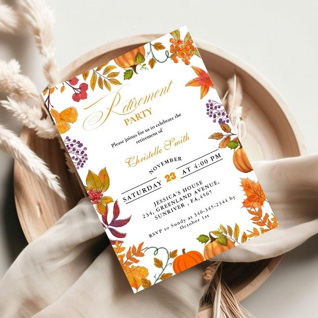 Convite Retirada de Abóbora do Festival de outono (Criador carregado)