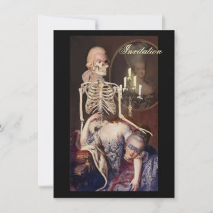 Convite Retrato da Un para o Dia das Bruxas