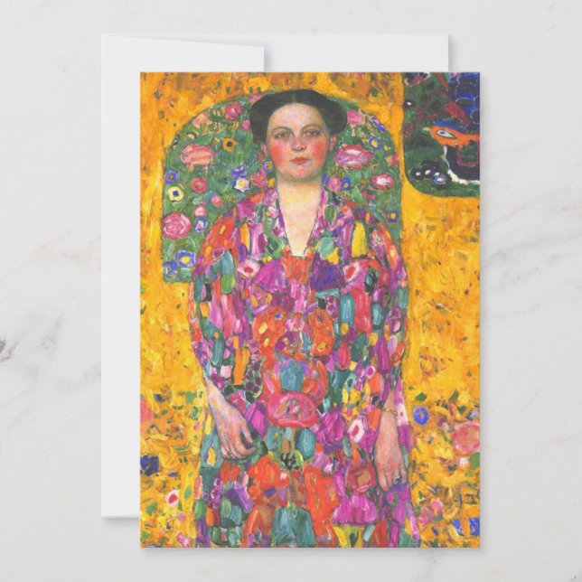 Convite Retrato de Eugenia Primavesi por Klimt (Frente)