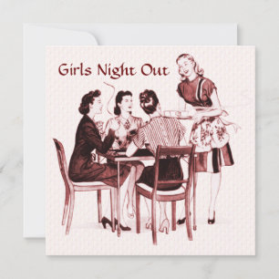 Convite Retro 1940 Girls Night Out