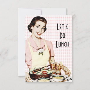 Convite Retro 1950s Luncheon V2