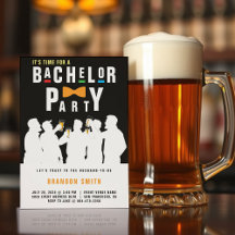 Retro 90s Colorida Bowtie Bachelor Party Black