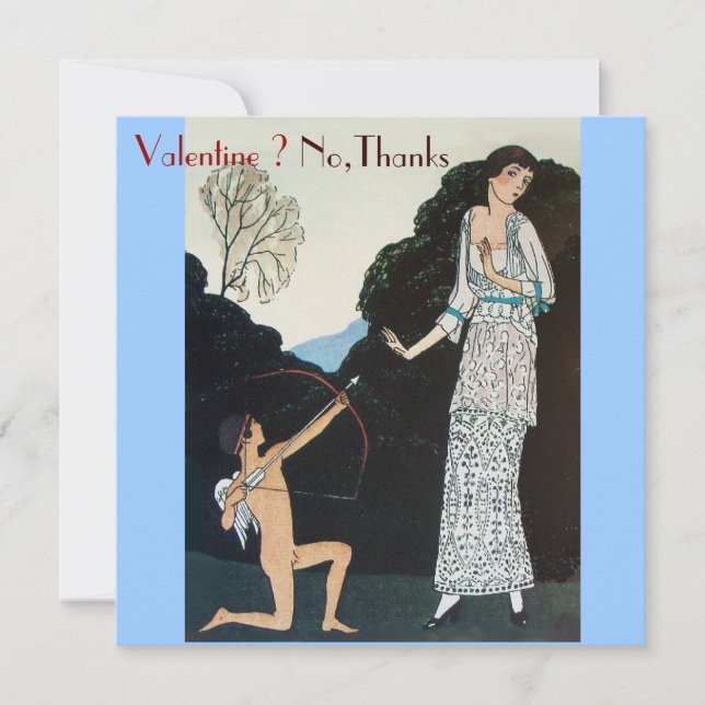 CONVITE RETRO ANTI VALENTINE'S DATY PARTY WAX SEAL MONOGRA (Frente)