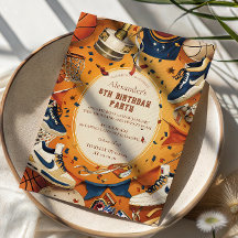 Retro Basketball Court Birthday