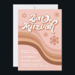 Convite Retro Bat Mitzvah Cor-de-Rosa<br><div class="desc">Pode ser personalizado para atender às suas necessidades. // Procurando itens correspondentes ou complementares? Outros artigos de papelaria do conjunto disponível na seção "coleções" da minha loja. // Precisa de ajuda para personalizar o seu design? Tem outras ideias? Sinta-se à vontade para me contactar (Zoe) diretamente.</div>