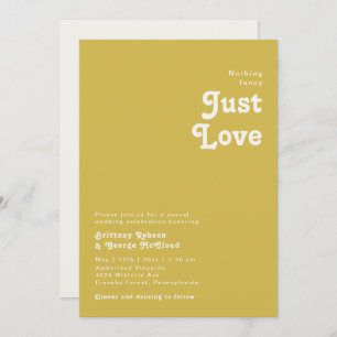 Convite Retro Beach   Casamento Dourado de Rico