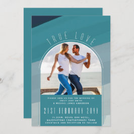 Convite RETRO Beach Vibe Wedery PHOTO