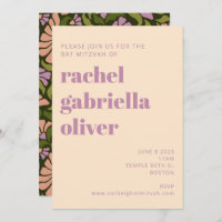 Retro Boho Verde - Groovy Bat Mitzvah