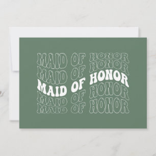 Convite Retro Bride Bridesmaid