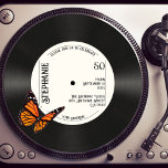 Convite Retro Butterfly Faux Record Music 50th Birthday<br><div class="desc">👉 Celebrar seu aniversário com este vintage, o temido Faux vinyl record 50th convite de aniversário com borboleta! Esta design totalmente retrógrada certamente colocará um sorriso no seu rosto! - Basta clicar para personalizar este design 🔥 As minhas promessas - Isto é único - desenhadas por mim! - Foi concebido...</div>