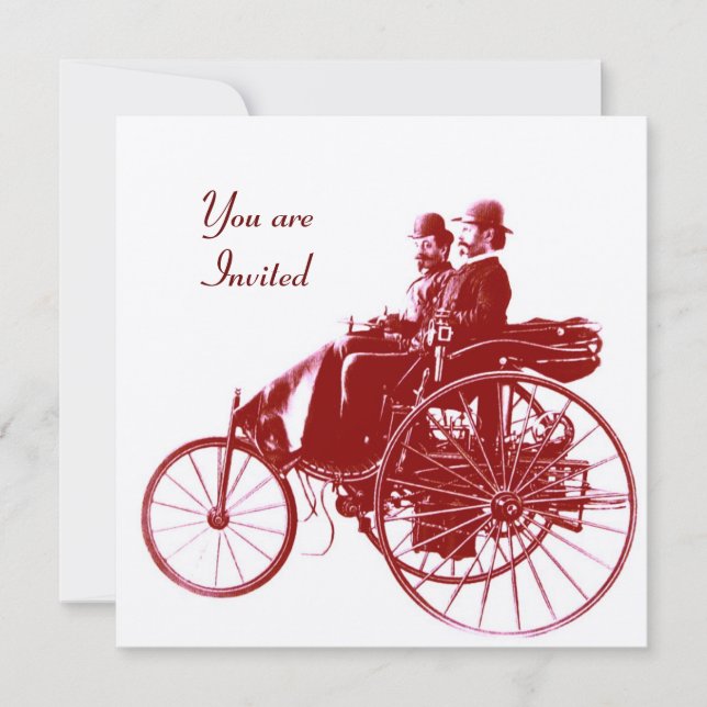 CONVITE RETRO CARROS 2 , RESTAURAÇÃO AUTOMÁTICA , COR (Frente)