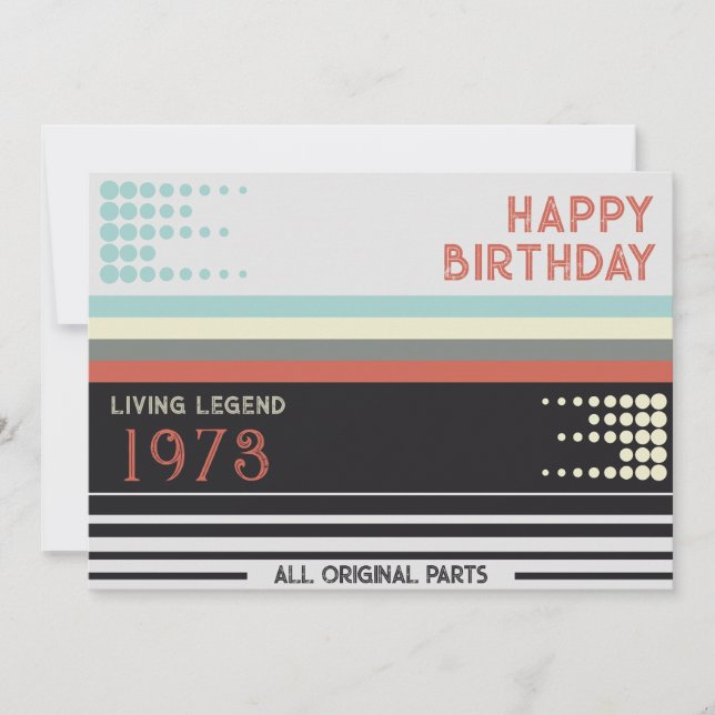 Convite Retro Cassete Feliz Aniversário (Frente)