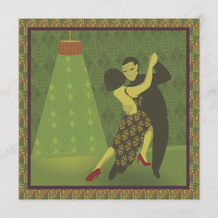 Convite retro da dança