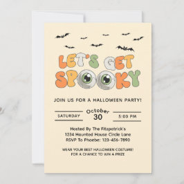 Convite Retrô Deixa A Festa De Halloween De Freguiça Louca