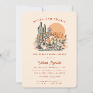 Convite Retro Deserto Ocidental CHÁ DE PANELA