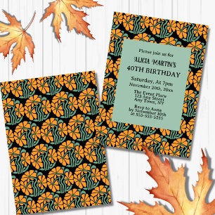 Convite Retro Funky Groovy Daisy Flower Birthday