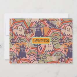 Convite Retro Halloween