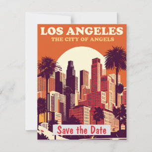 Convite Retro Los Angeles Palms