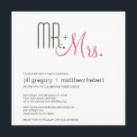 Convite Retro Modern Wedding<br><div class="desc">Convite de casamento moderno do século médio.</div>
