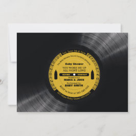 Convite Retro Music Vinyl 60s 70s