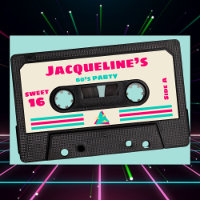 Retro Oitenta Música Mistura Fita Doce 16 Aniversá