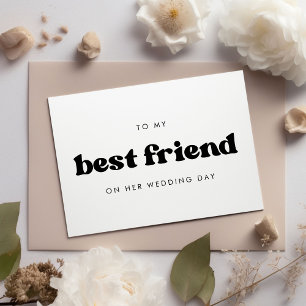 Convite Retro Para minha melhor amiga no dia do casamento