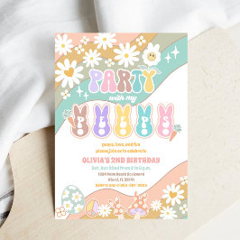 Convite Retro Peeps Birthday Invitation