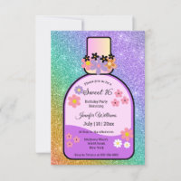 retro perfume doce 16 brilhos holográficos luxo